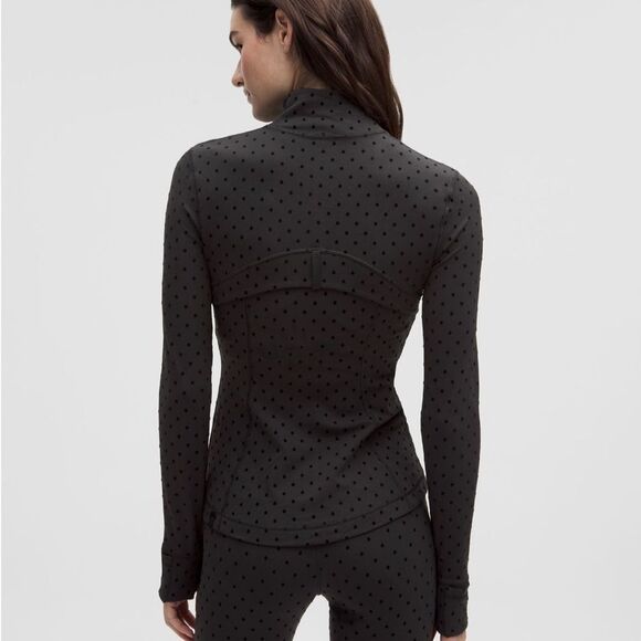 NWT 2 Define Flock Full Length Jacket Nulu Zip Black Lululemon - Polka Dot - Picture 8 of 11